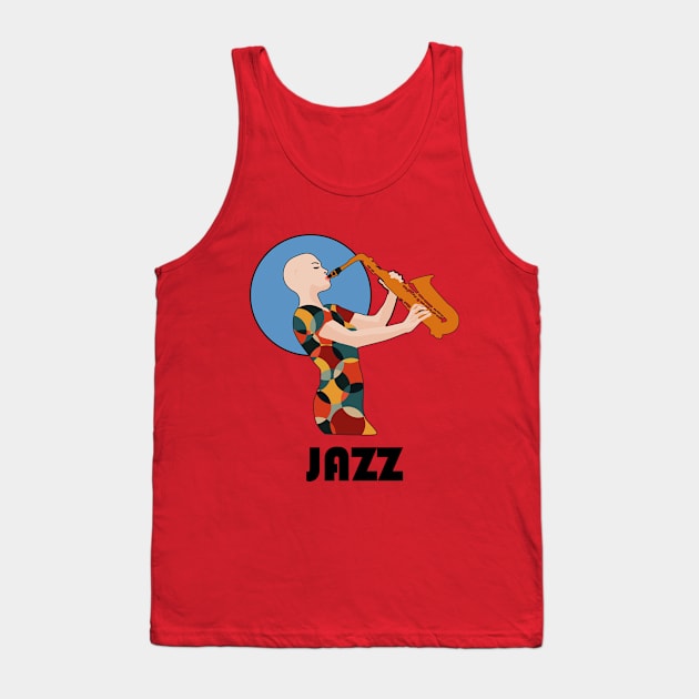 Jazz Tank Top by Womens Art Store